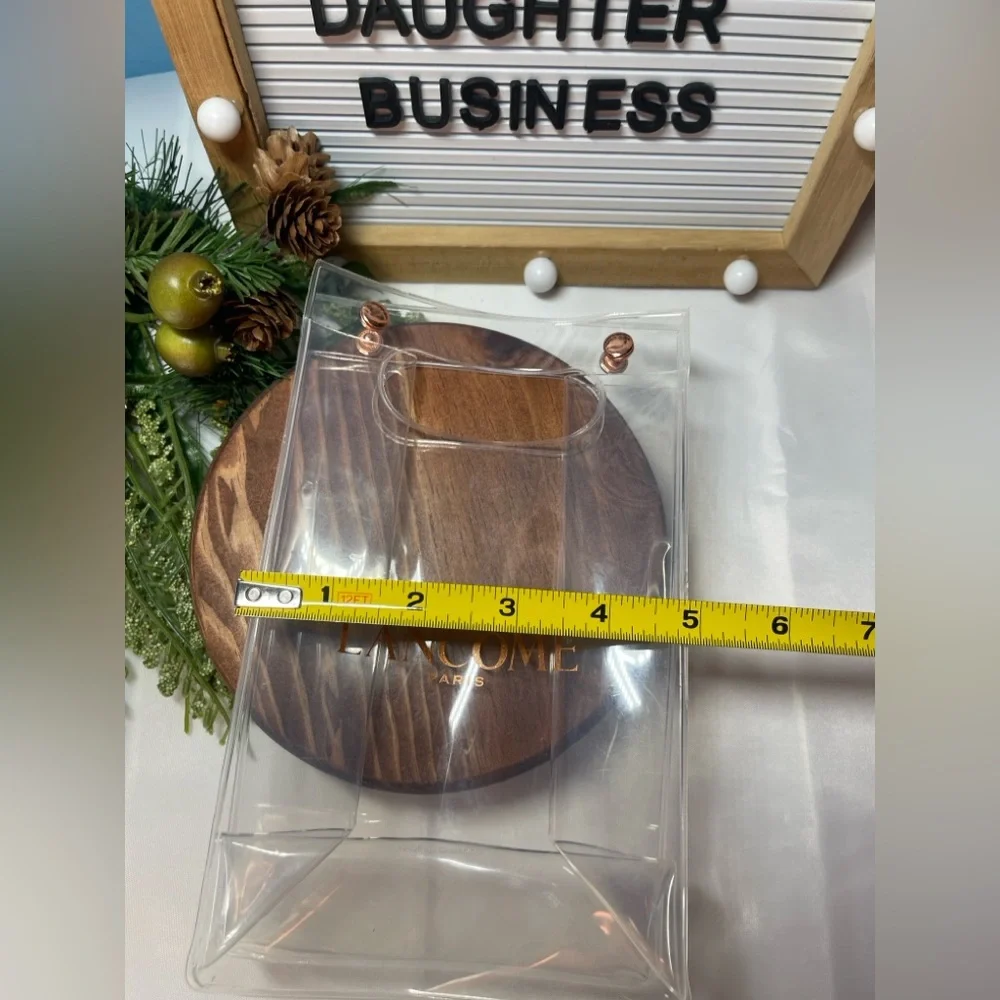 Lancôme Clear and Brown Cosmetic Bag